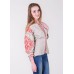 Embroidered blouse "Verkhovna" red on gray